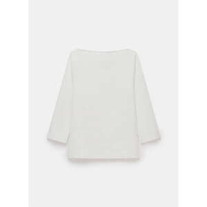 Mint Velvet White Layering Wide Neck Top